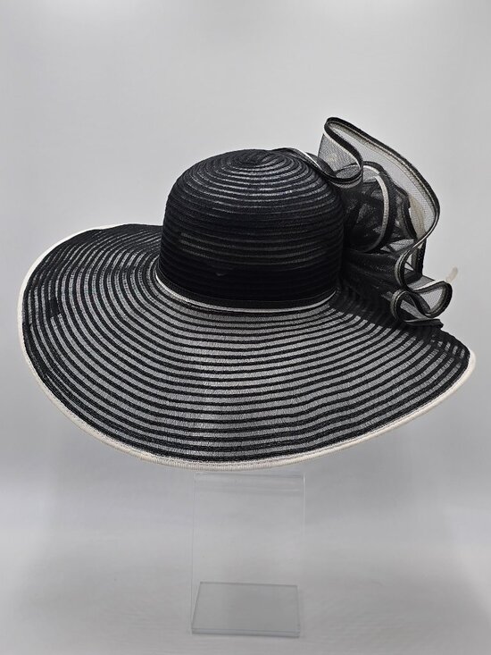 Giovannio B&W Wide Mesh Brim Hat main image 16